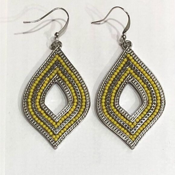 Bohemian Boho Beaded Hoop Dangle Earrings (a)86 - Picture 4 of 8